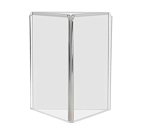 5 Pack Three Panel Sign Holder Each Holds 5 x 7 Inch Menu...