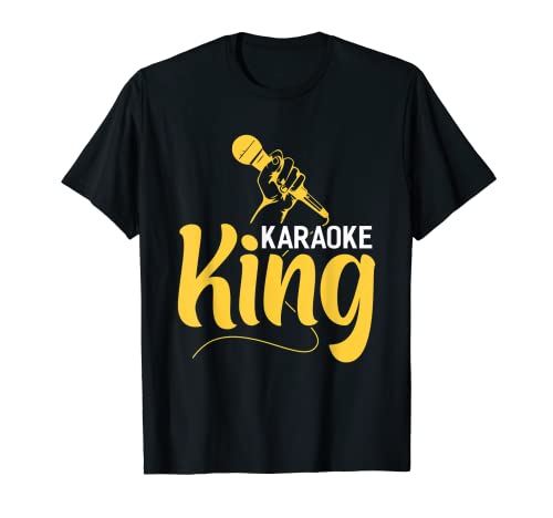 Karaoke King Cantanti divertenti Musicisti Maglietta