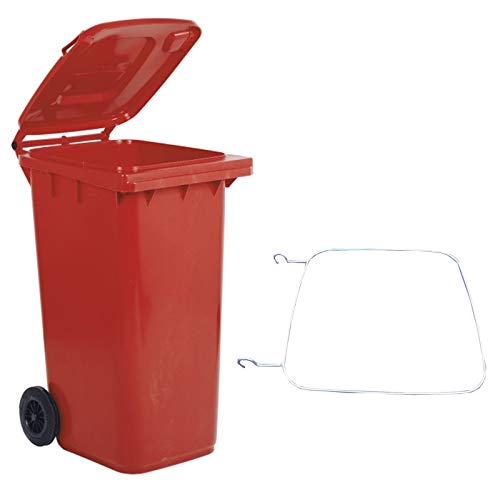 Preisvergleich Produktbild Socepi 220R1201K Mülltrennung, PEHD, Rot, 120 l