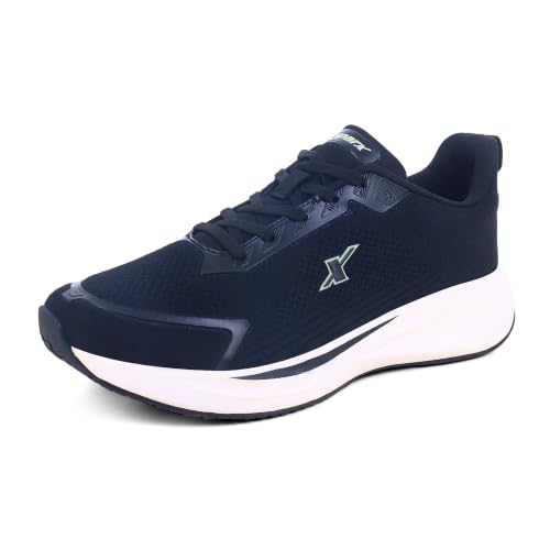 Image of SPARX Sports Running Shoes for Men - Lightweight Breathable Lace-Up Athletic Shoes with Cushioned Comfort, Shock Absorption, Durable Grip, Flexible Sole & Everyday Walking Performance