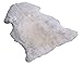 Naturasan Peau d'agneau Blanche, Peau de Mouton écologique avec Coutures, écologique, 90-100 cm