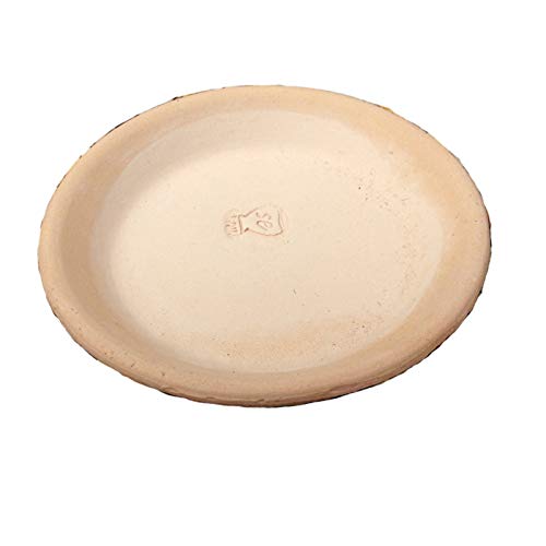 スペイン製 プラトス (10cm) 植木鉢用 ソーサー 受け皿 テラコッタ 陶器 素焼き ホワイト プランター用 白色 白い鉢用