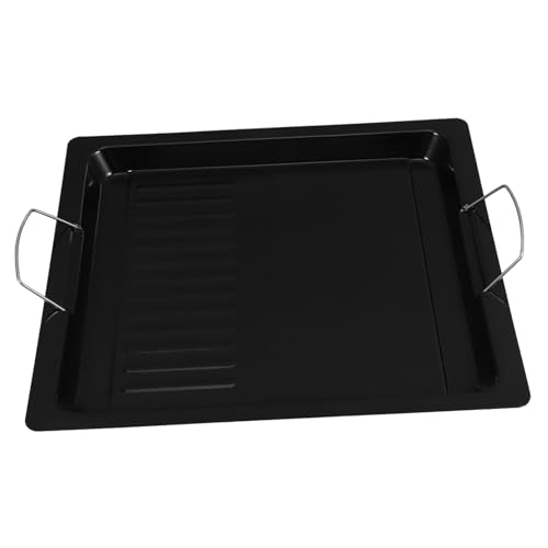 HYTROVE 1 Pieza Plato para Barbacoa al Aire de Sartén Antiadherente para Asar Utensilio de Cocción para BBQ para Cocinar Carnes y