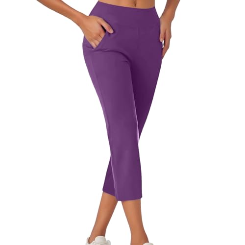 Pantalon de sport Capri de yoga taille haute pour affiner la silhouette