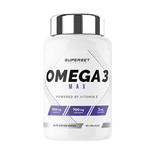 Superset Nutrition | Omega 3 Max (90 Caps) | Omega 3 | Für den Körper wichtige Omega-3-Fettsäuren