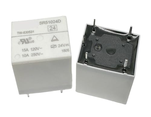 Relais SR51024D 24V 5 broches pour circuit imprimé T73-1C 10A
