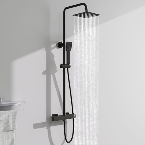 AICA Ensemble de colonne de douche thermostatique pour...