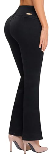 Fiorella Shapewear Pantalones Colombianos Levanta Cola | Butt Lifting Colombian Jeans Boot Cut | High Waisted Push Up 5342