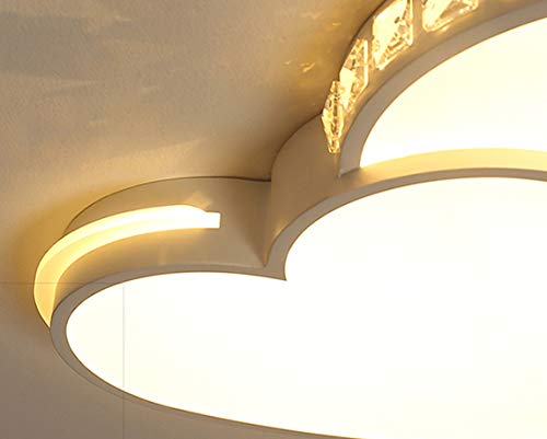 Plafonnier LED design cœur d'intensité réglable et éclairage télécommandé moderne - 5
