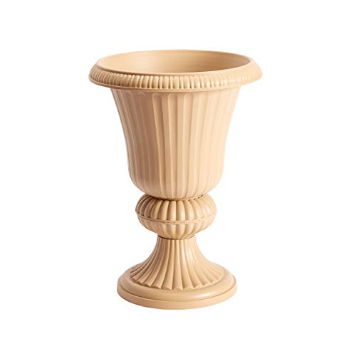 BrylaneHome Embry Resin Planter Urn, Ivory