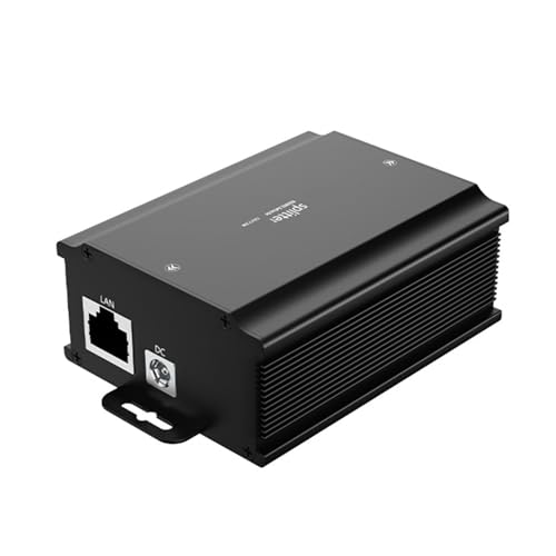 PoE Splitter 48V vers 12V 6A avec boîtier métallique et débit Gigabit