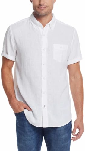 Weatherproof Vintage Mens Short Sleeve Woven Shirt