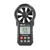 Elitech Bluetooth Windmesser,Digitale Anemometer Windspeedmessung Temperatur, USB-Datenexport, CFM/CMM Luftstrommessung für HVAC & Umweltprüfung ANE-200W