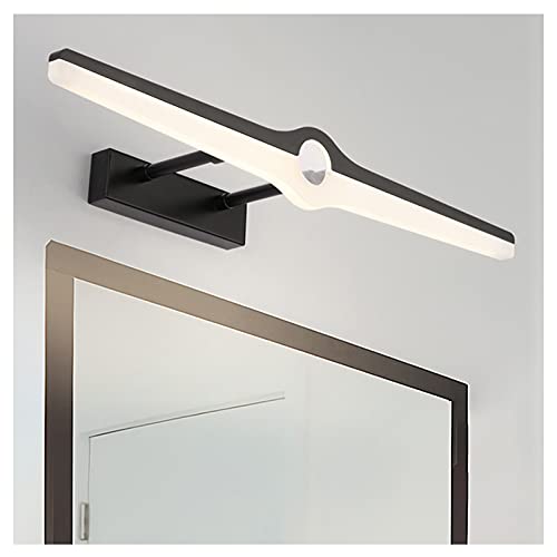 Éclairage de vanité LED étanche noir et extensible pour maquillage de salle de bain