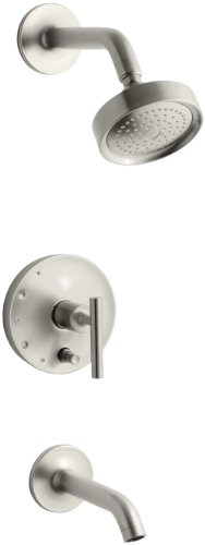Exclusive Discount 90% Price KOHLER K-T14420-4-BN Purist Rite-Temp Pressure-Balancing Bath and Shower Faucet Trim, Vibrant Brushed Nickel