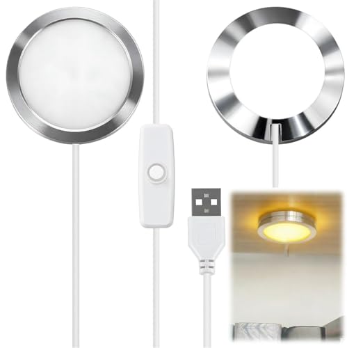 Juego de 2 lámparas LED de iluminación para modelos de impresora 3D, kit de lámpara LED 001, compatible con bambú, luz nocturna con luz cálida, cable de 1 metro de largo con interruptor, versátil para