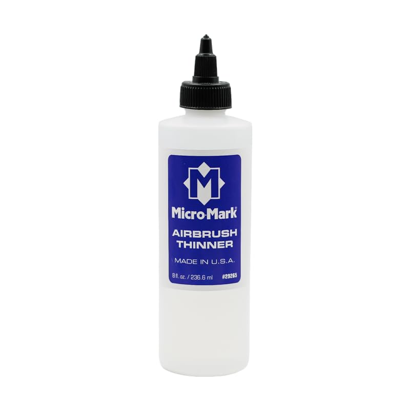 Airbrush Paint Thinner, 8oz - Made in USA Acrylic Paint Thinner for Models, Miniatures, and Crafts