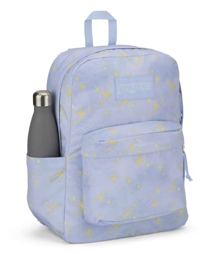 Image of JanSport SuperBreak Plus Backpack with Padded 15-inch Laptop Sleeve and Integrated Bottle Pocket - Spacious and Durable Daypack for Work and Travel - Street Sparkle