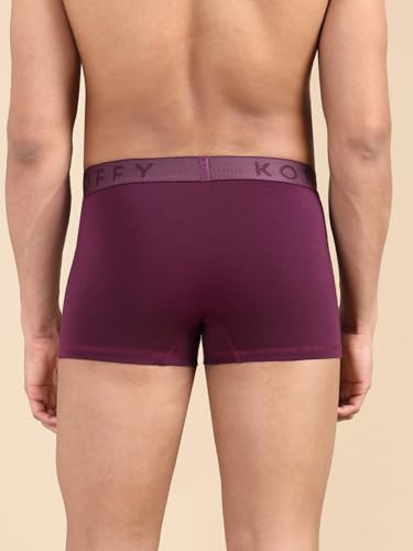 Image of KOFFY Men's Cotton Lycra Mini Trunks with 4-Way Stretch | Wrinkle-Resistant | Ultra-Soft Elastic I 2X Absorbent