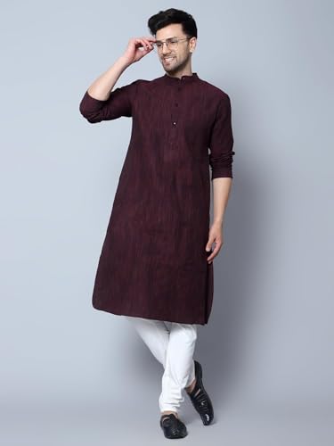 Image of Men's Khadie Cotton Relaxed Straight Kurta