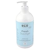 eco cosmetics Duschgel für die ganze Familie, Showergel Naturkosmetik mit grünem Tee und Granatapfel, Vorteilsgröße mit Pumpspender, milde Frische, dezenter Duft, Vegan, ohne Mikroplastik, 1x 500ml