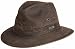 Indy Jones Mens Water Resistant Cotton Hat Brown Medium