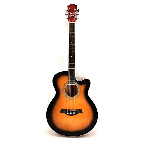 Nvshiyk Guitarra para Principiantes Brillante Completa Cypress Principiante Introducción a la Guitarra acústica Mate Instrumento Estándar para Niños Adultos Estudiantes