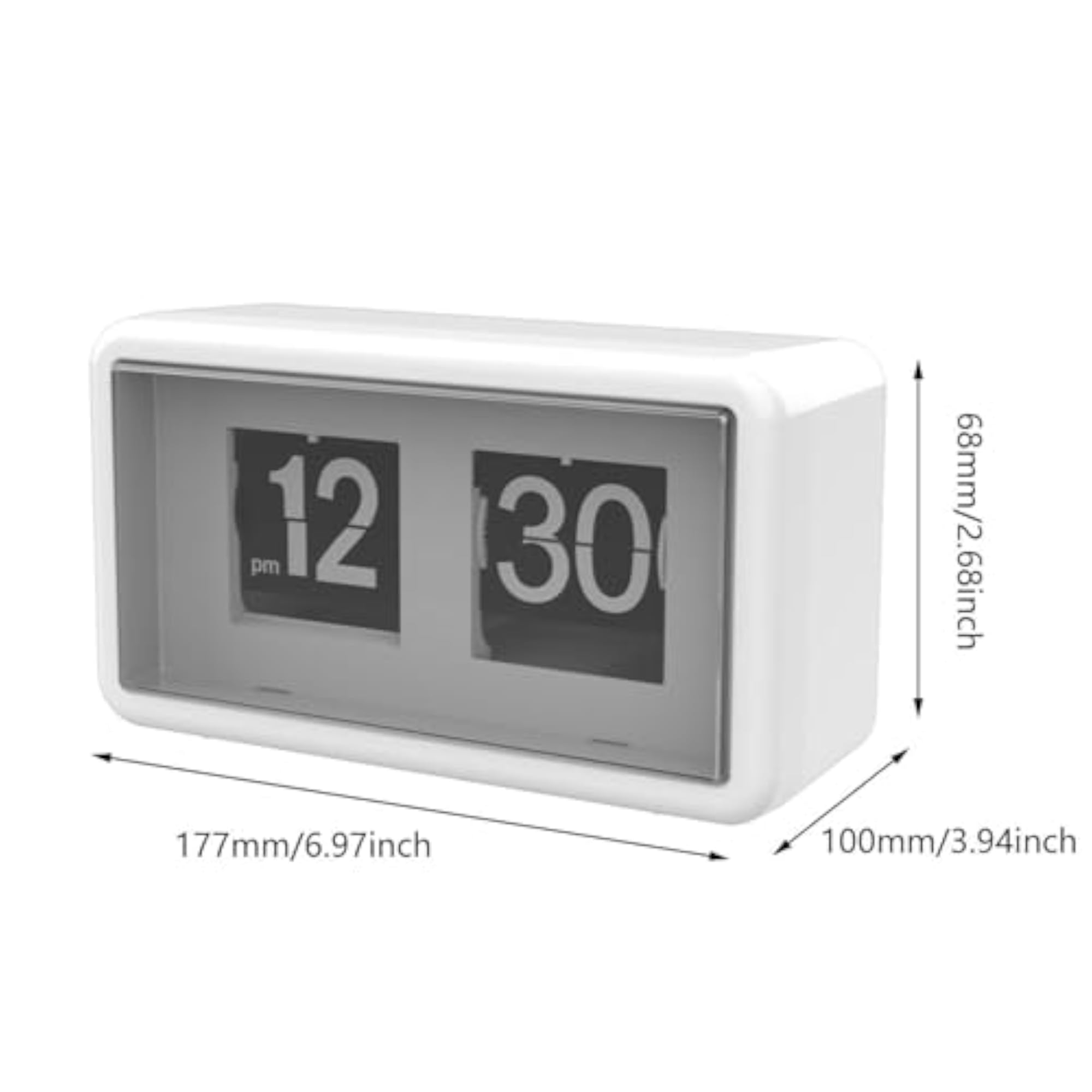 Silent Flip Desk Clock with Large Display