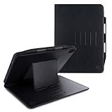 rooCASE Sunset Case - iPad Pro 12.9 (3rd Gen) 2018 Leather Dual View Folio Case - Magnetic Detachable Case - Convenient Stand with Auto Sleep/Wake for iPad Pro 12.9-Inch (3rd Gen) 2018, Black
