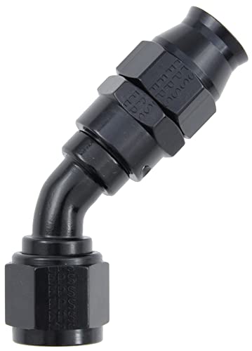 Fragola Performance Systems 684508-BL #8 Real Street 45 Deg. Hose End For Ptfe Hose Black