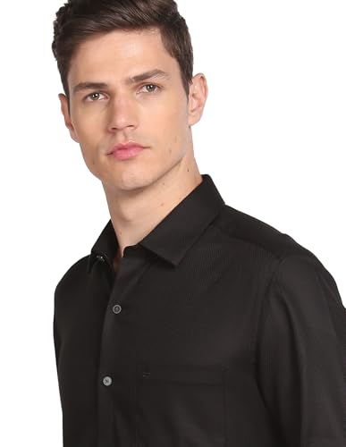 Image of Arrow Men's Cotton Solid Slim Fit Shirt