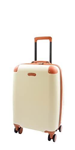 Valise 4 roues rigides extensibles et légères crème cabine A1 - 5