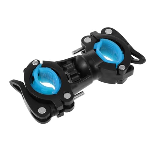 Soporte para linterna de bicicleta portátil con goma para manillar de montaña