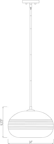 Miniatura 7 de Z-Lite 1 Colgante de Luz 487P14-BN, Níquel, 14" Redondo