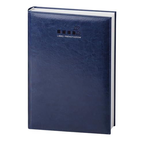 Agenda Giornaliera Ristorante - Libro Prenotazioni 2026 - Formato A4 - Festivi E Prefestivi In Doppia Pagina (Blu)
