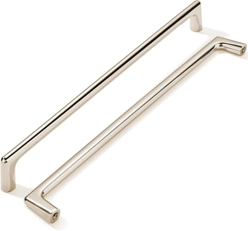 khtumeware 6 Pack Polished Nickel Cabinet Pulls 12 Inch(305mm) Hole Centers Cabinet Pulls Kitchen Cabinet Hardware for Cupboard Drawer Handles Dresser Pulls