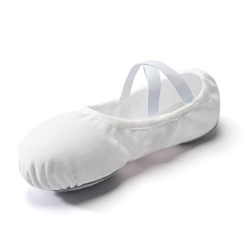 Image of Dance Women's Ballet Shoes Stretch Canvas Dance Slippers Split Sole for Girls /Adult