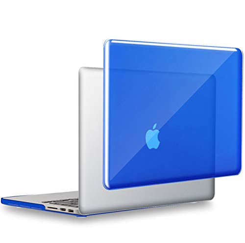 Ueswill Compatible With Glossy Crystal Clear Hard Shell Case Cover For Macbook Pro 13 Inch With Retina Display No Cd-Rom (Model A1502/A1425, Version Early 2015/2014/2013/Late 2012), Royal Blue #TOP19