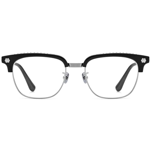 Image of HEPIDEM Acetate Glasses Frame Men Women Square Eyeglasses Optical Spectacles 9395