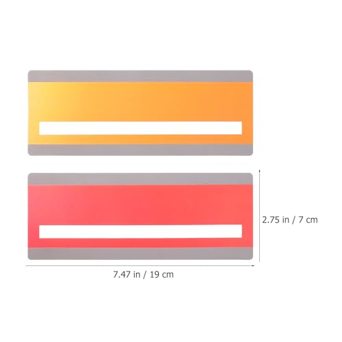 EXCEART Tiras de destaque de leitura guiada, 8 peças, sobreposições coloridas, réguas de rastreament