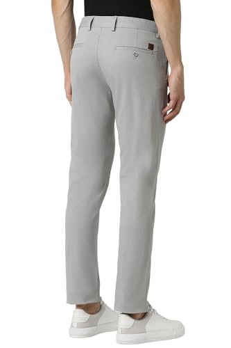 Image of Peter England Men Mid Rise Regular Fit Casual Pants
