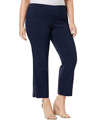 Plus Size Lace Up Ankle Pants
