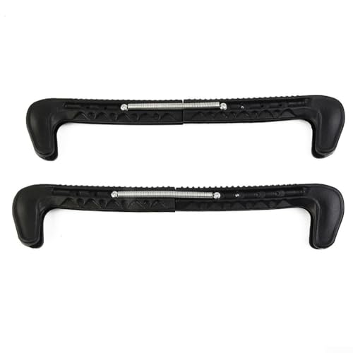 Las cubiertas esenciales para patines de hielo protegen tu equipo con protectores ajustables (negro)