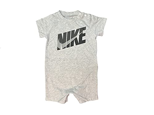 Nike Baby Boy Romper (Birch Heather(56H547-X58)/Grey, 6 Months) Nike Baby Boy Romper (Birch Heather(56H547-X58)/Grey, 6 Months)