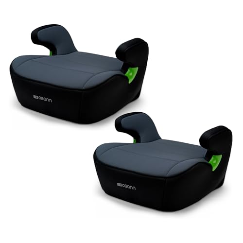 Osann Junior 2er set, Sitzerhöhung Auto Kinder, Kindersitzerhöhung ohne Isofix 126-150cm (ca. 15-36 kg), Sitzschale i-Size - Nero Osann Junior 2er set, Sitzerhöhung Auto Kinder, Kindersitzerhöhung ohne Isofix 126-150cm (ca. 15-36 kg), Sitzschale i-Size - Nero