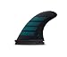 Futures Fins F4 Alpha Thruster Fin Set, Carbon/Aqua, Small