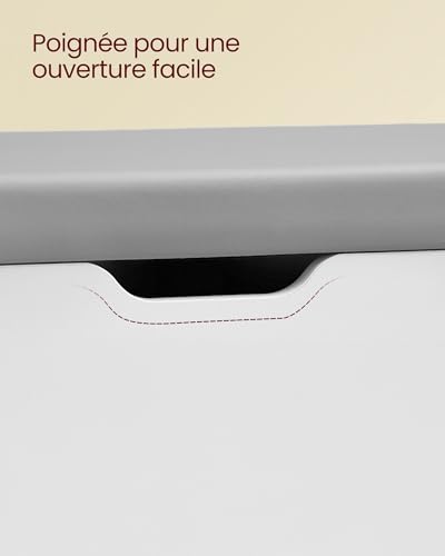 Meuble à chaussures bas pour ne plus encombrer l'entrée, banc avec coussin gris Custos - 8
