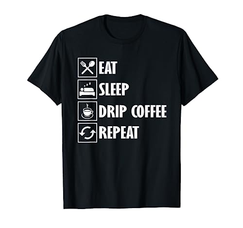 Divertido traje de café de goteo para amantes del café Camiseta