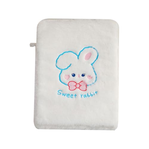 Psdndeww Cute Rabbit Tablet Case Cartoon Laptop Pouch for 11 inch Laptop Portable Storage