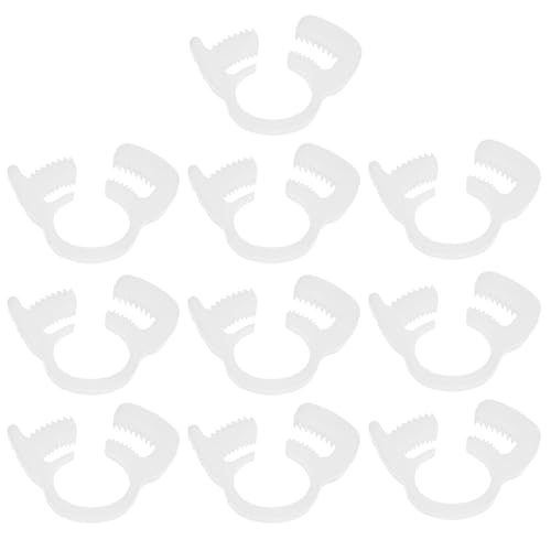 M METERXITY 10-Pack Double Gripping Nylon Hose Clamps, 3/8"